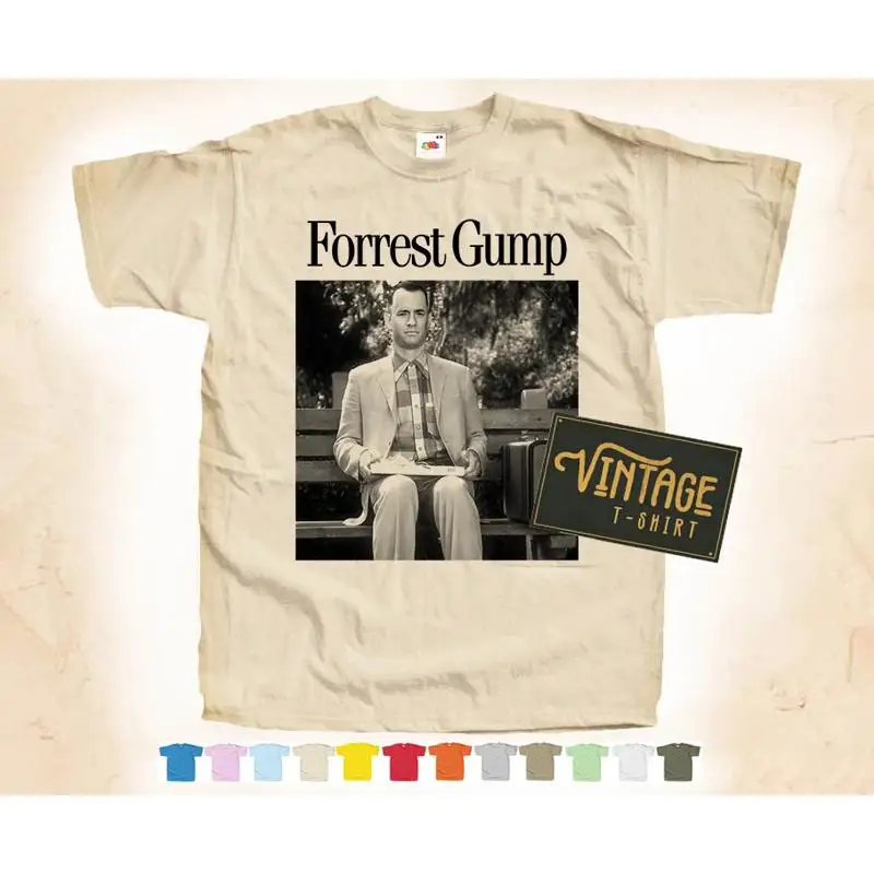 Forrest Gump Bench Grayscale T-Shirt