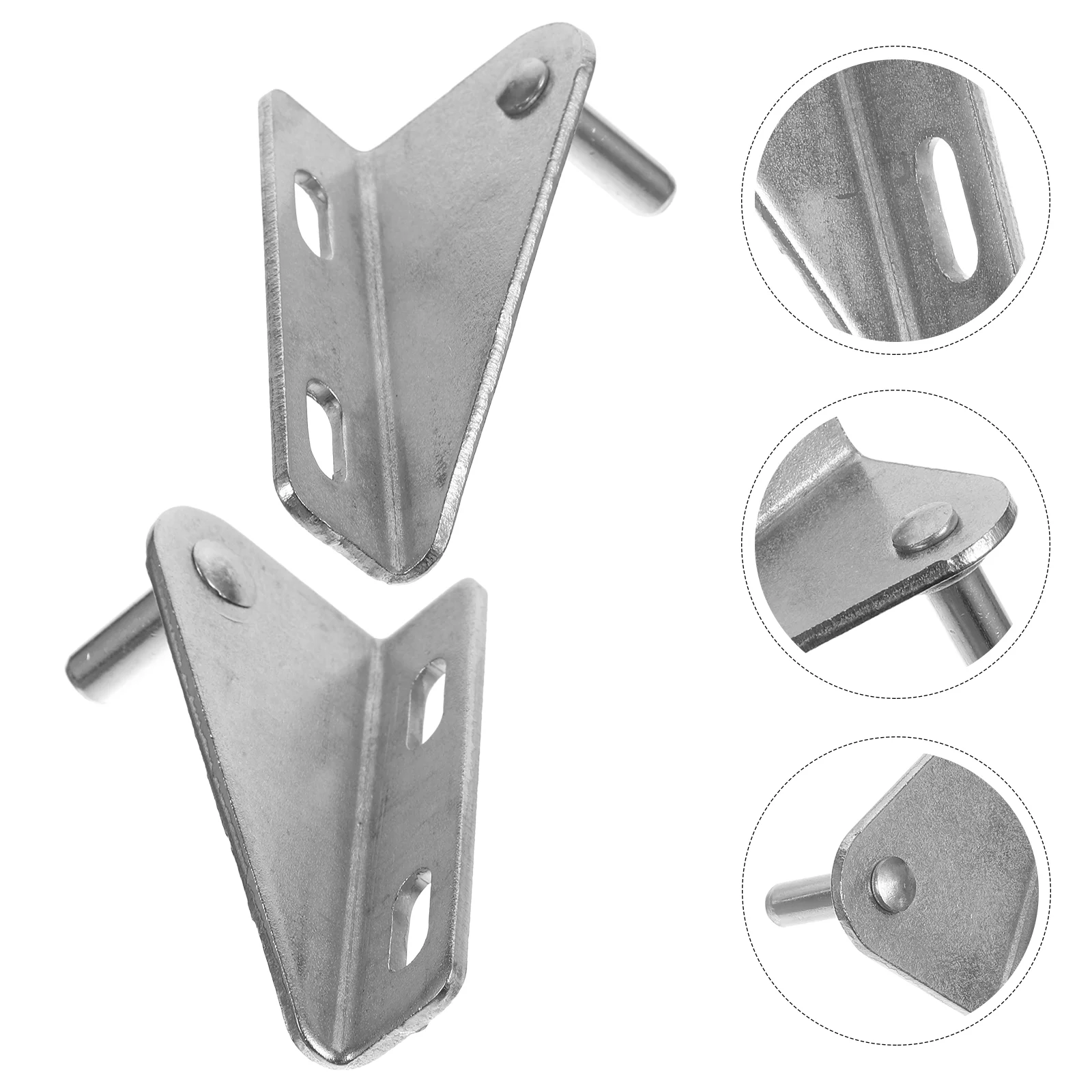 

2 Pcs Fridge Supply Refrigerator Hinge Small Stainless Steel Professional Freezer Hinges