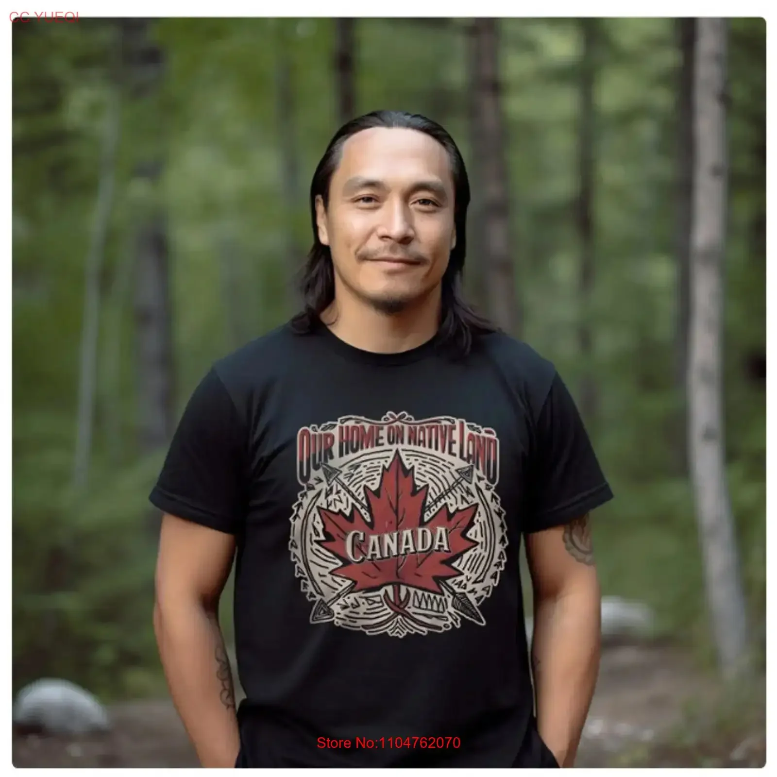 New T Shirt Our Home On Native Land For Canada Day July 1st Indigenous vintage Washed Stretched Casual Soft homme fashion