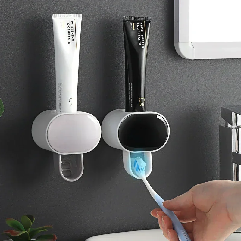 Automatic Toothpaste Dispenser Bathroom Accessories Toothbrush Holder for  Bathroom Dental Cream Dispenser Banheiro Soap holder