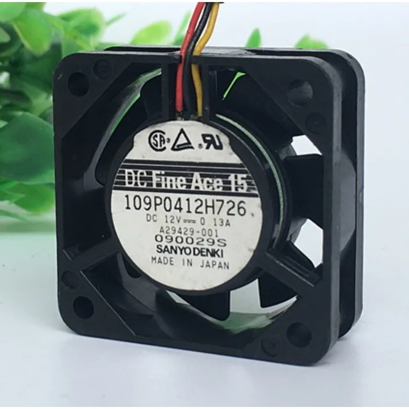 

Original CPU Cooler Fan for Sanyo 109P0412H726 12V 0.13A 4CM 4015 Silent Dual Ball Cooling Fan 40*40*15mm