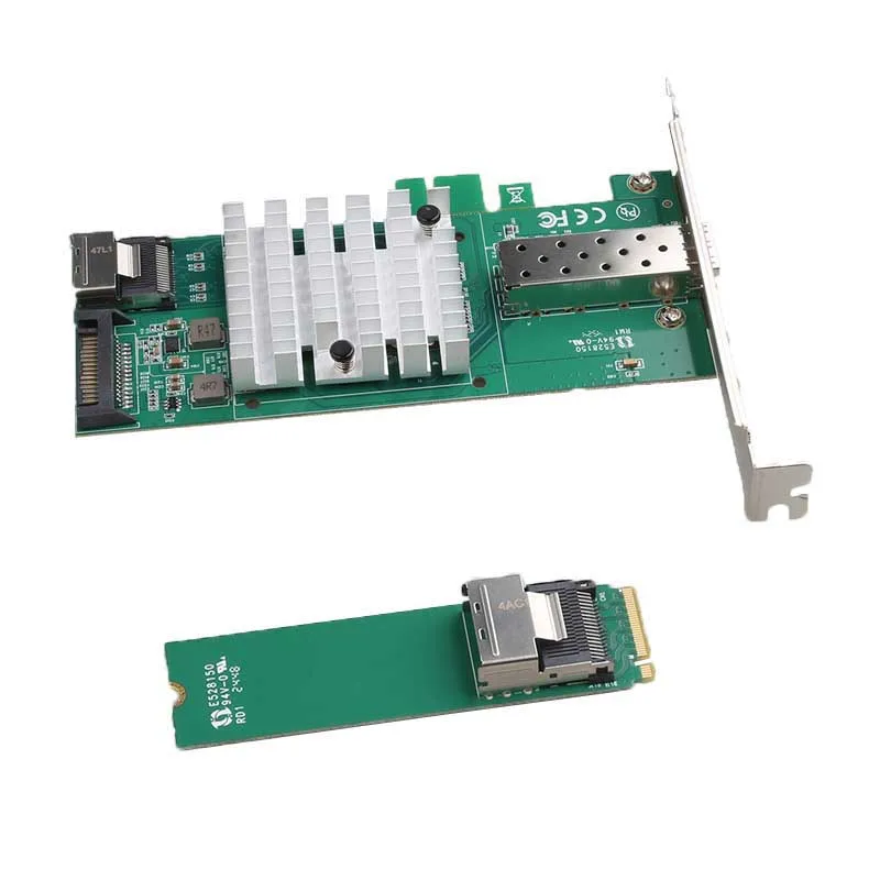 Adaptateur réseau de jeu de carte Lan 10G, Ethernet rapide RJ-45 LAN, carte réseau M. 2 PCI-E, 10000Mbps, adaptatif de jeu pour ordinateur de bureau