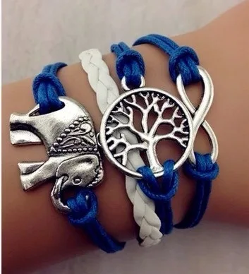 2026 Fine Braided Tree Bird Jewelry Metal Leather Bracelets Imitation Pearl Bracelets Wholesale Factory Price Multilayer Rope