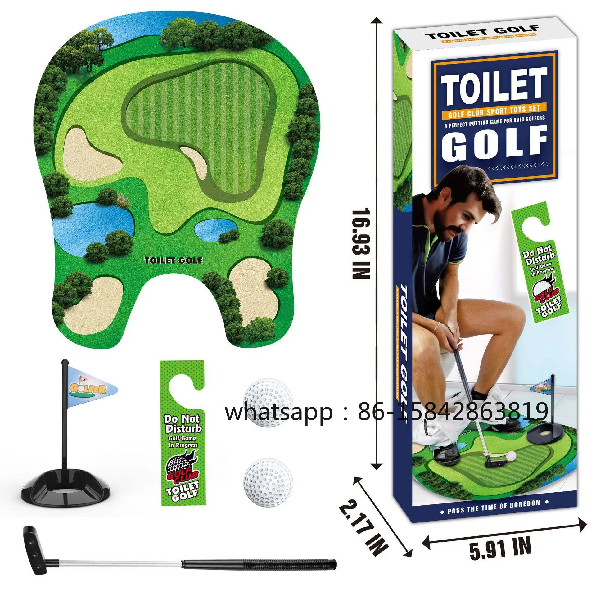 Hot Sellers, Toilet Golf Scene, Leisure Sports Toys, Mini Sets