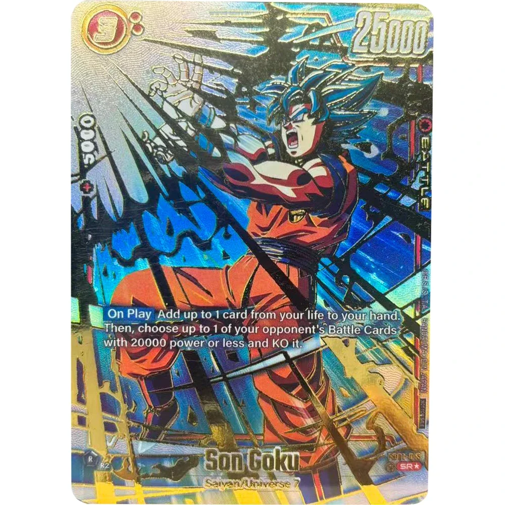 Dragon Ball DIY Heißpräge-Sammelkarten Son Goku Frieza Broly Promo-Karte Selbstgemachtes Spiel Anime-Karten Geschenkspielzeug