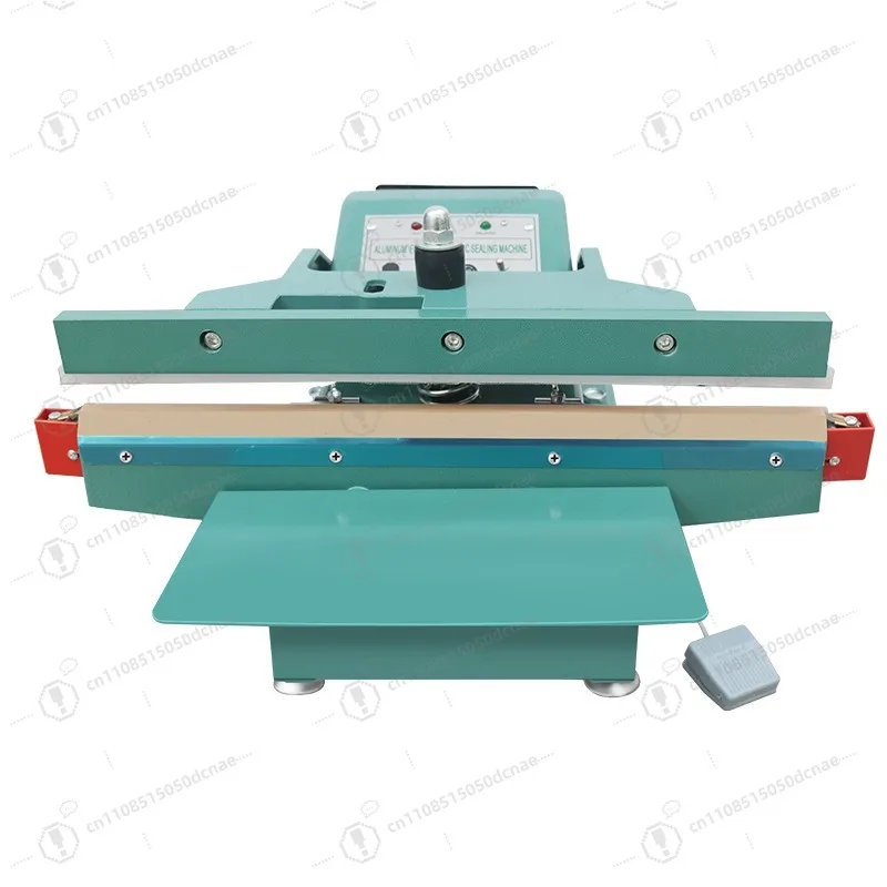 Tabletop Pneumatic Wide Edge Sealing Machine Extended Length For Liquid Laundry Detergent Plastic Pouch Sealing