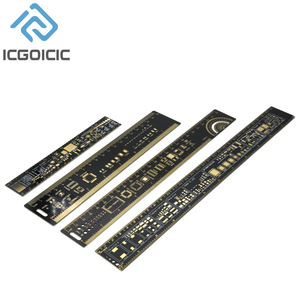 5 Type 9CM 15CM 20CM 25CM 30CM PCB Ruler Multi-functional Measuring Tool Resistor Capacitor Chip IC SMD Diode Transistor