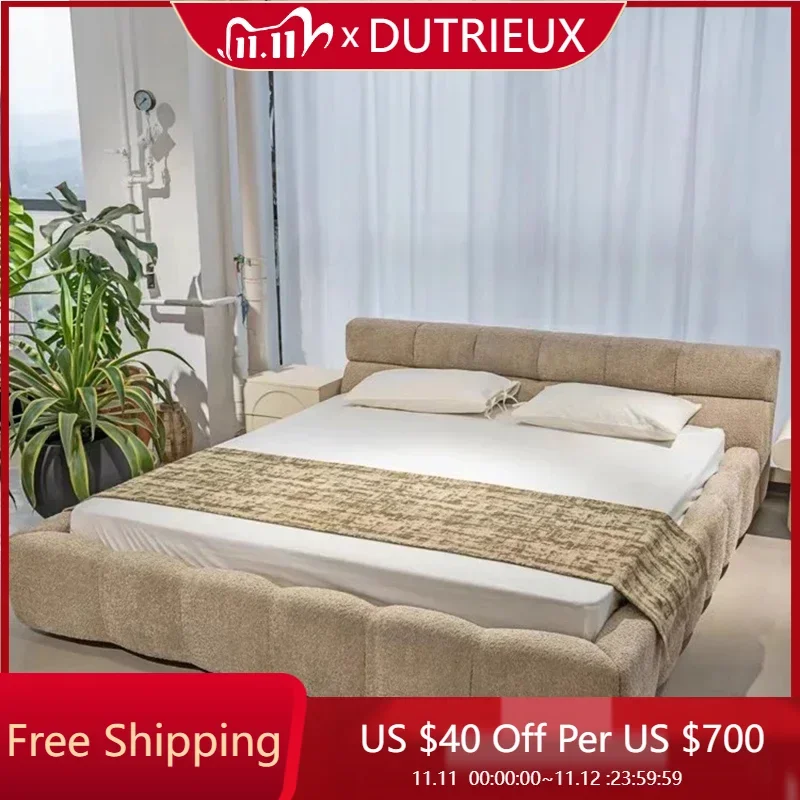 

Safe Soft Bed Cheap Comfortable Design Japanese Full Floor Luxury King Size Bed Platform Letto Matrimoniale Trendy Furniture