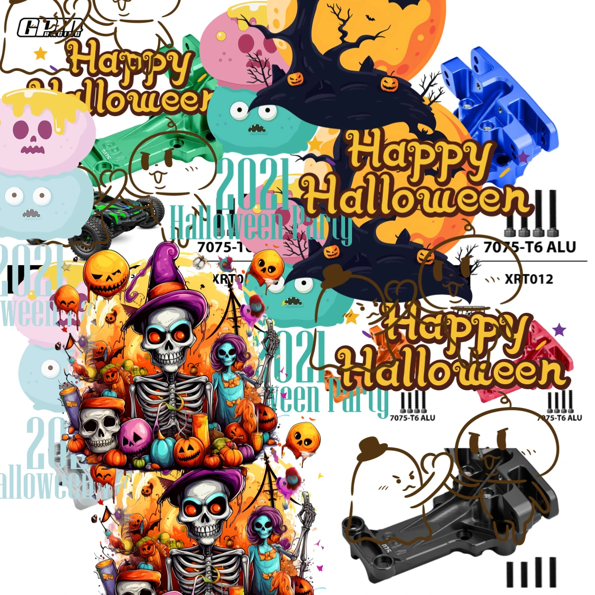 

Алюминиевая передняя верхняя перегородка GPM CNC 7075 для TRAXXAS 1/6 XRT 1/5 X-MAXX 6S 8S