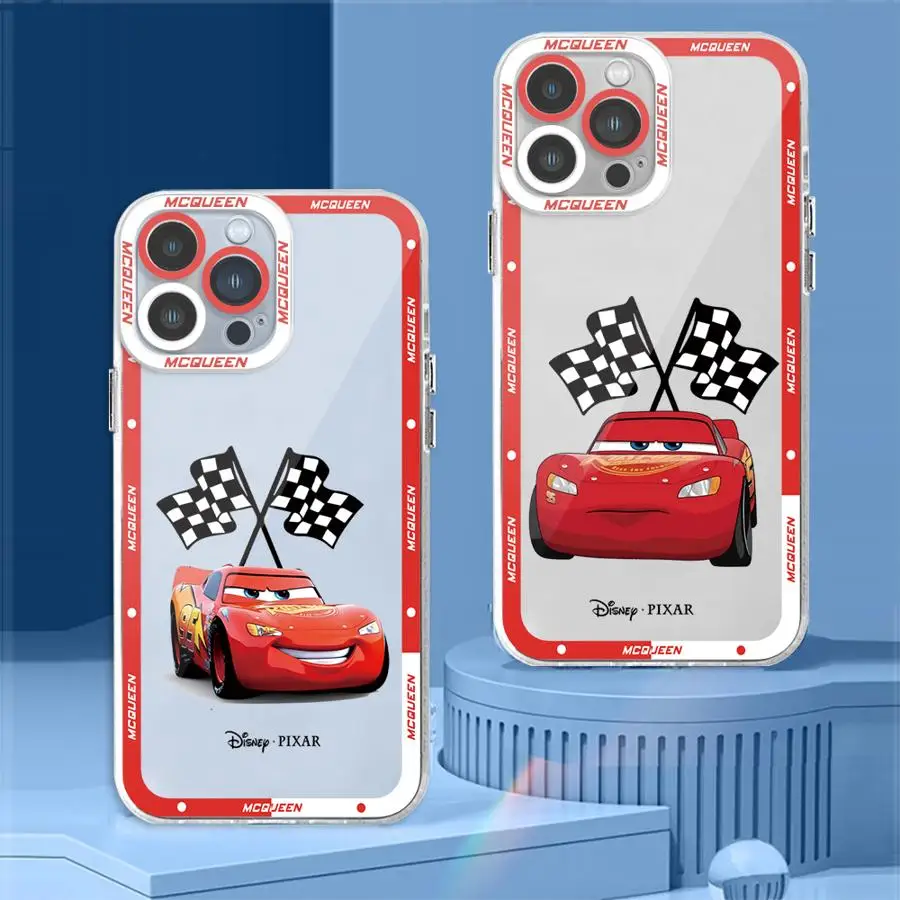 Disney Cute Lightning McQueen Transparent Clear Soft Phone Case for Honor X7b X9b X8a X9a 5G X8 90 Lite Cover Shell