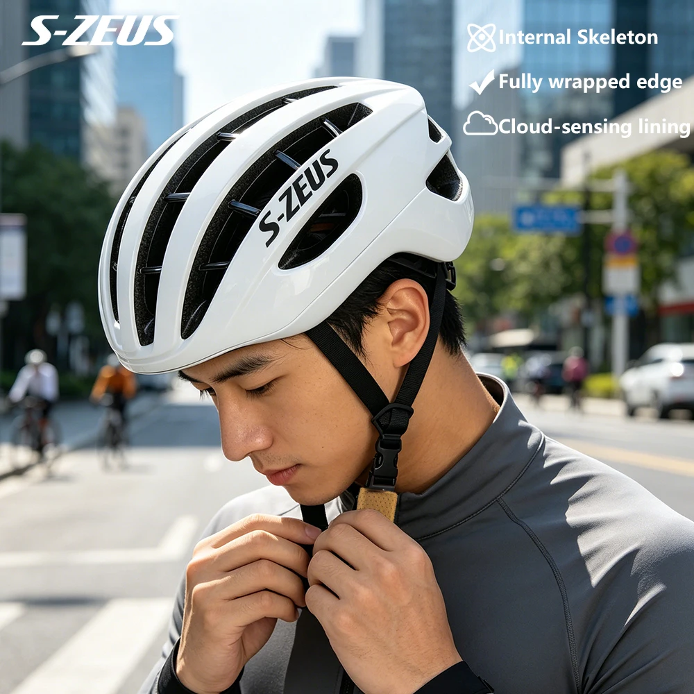 

S-ZEUS adult bicycle helmet, breathable bicycle helmet, equipped with 33 ventilation holes, dragon bone helmet, 58-62cm