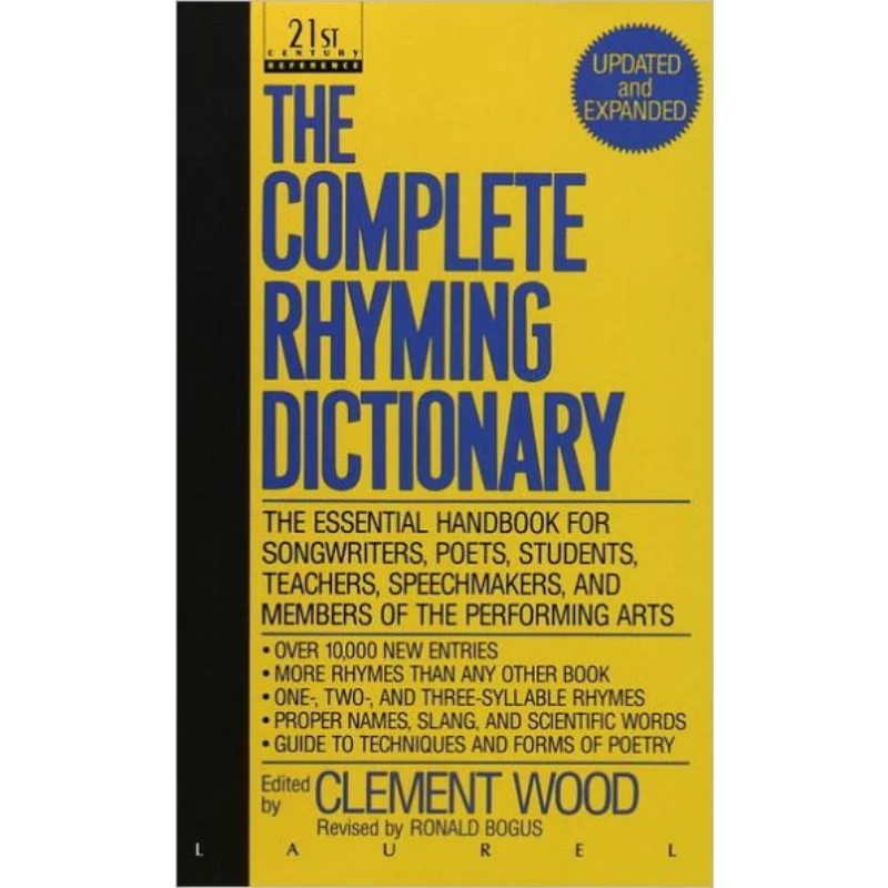 

Полный словарь Rhyming, пересмотренный климент, деревянная книга Dell Publishing 9780440212058.
