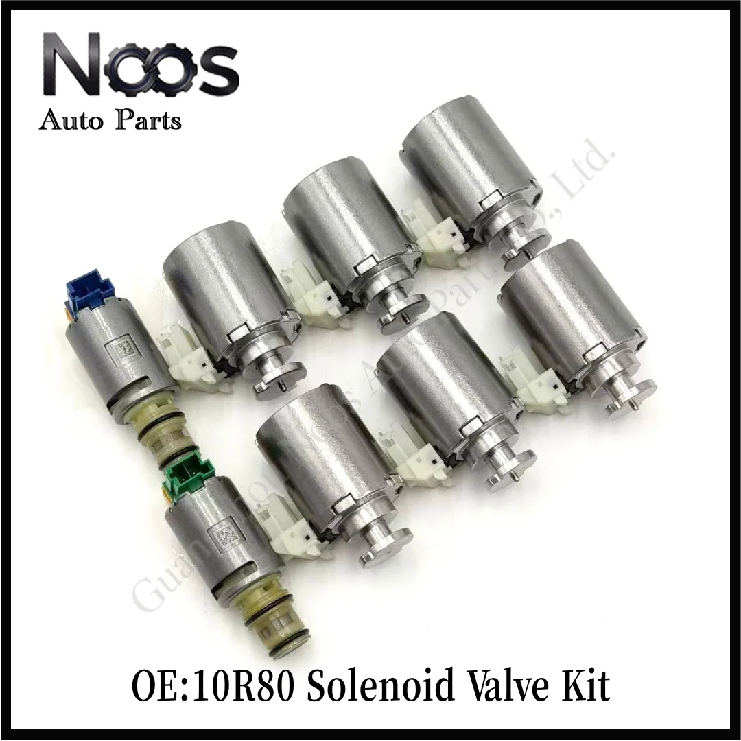 Brand-New 10R80 Automatic Transmission Solenoid Valve Kit (8-Piece Set) for Ford F-150, Road Shaker, Conqueror, Lincoln, Astrona