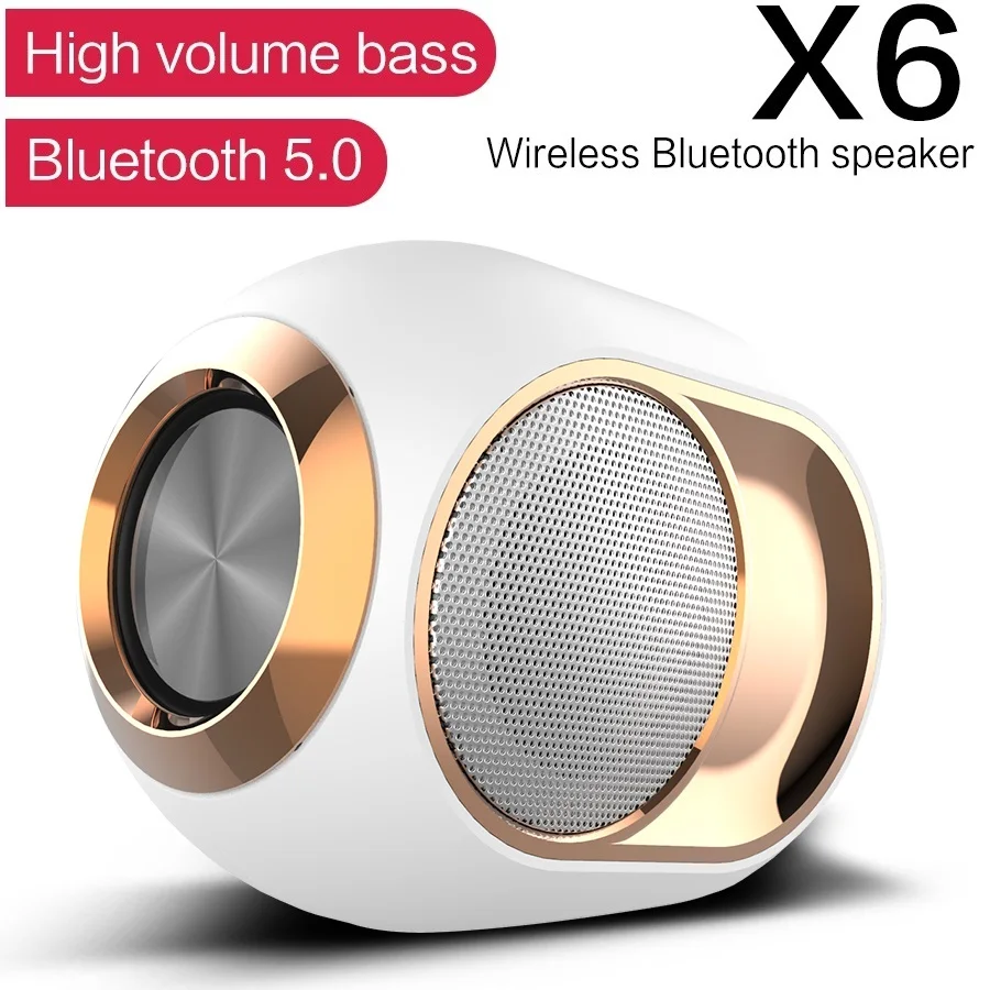 5 Watt Portable Wireless Speaker V5.0 Bluetooth Speaker TWS Stereo 3D Bass 3.5mm Audio/USB/TF Card Slot FM Radio 1200MAH battery