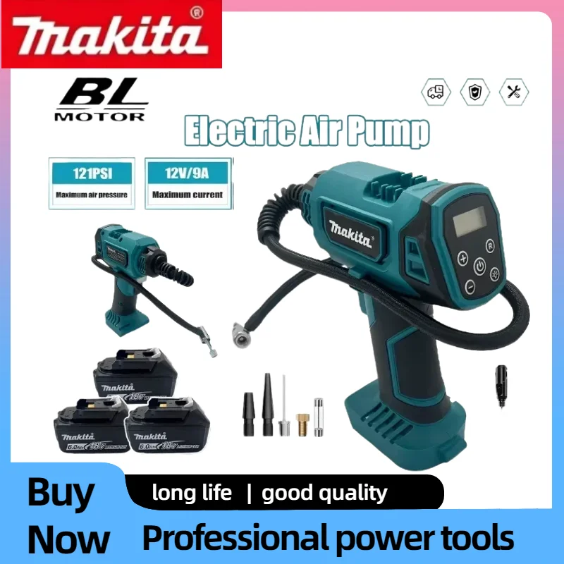 makita-multifunctional-handheld-air-inflator-pump-automatic-car-mount-air-compressor-portable-power-tool-compatible-18v-battery
