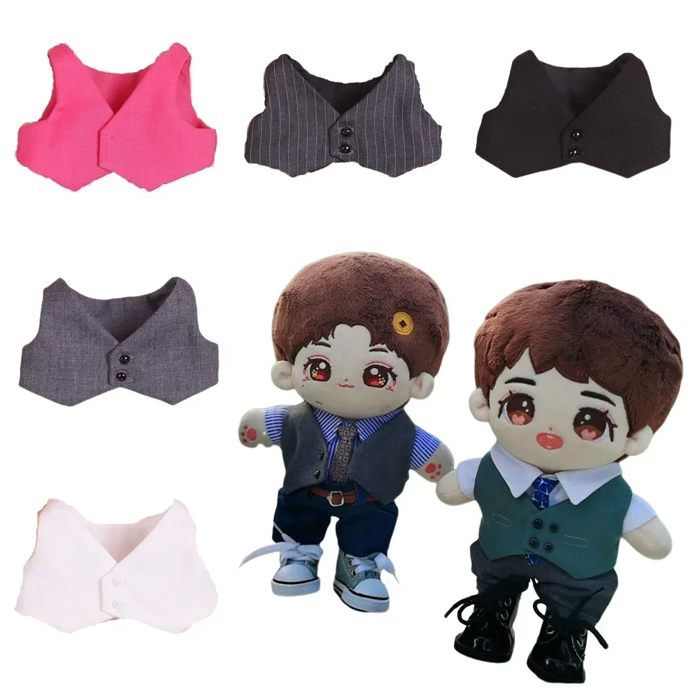 15/20CM Doll Clothes Suit Fashion Striped  Vest  For Korea Kpop EXO Idol Dolls Accessorie  20cm 인형옷