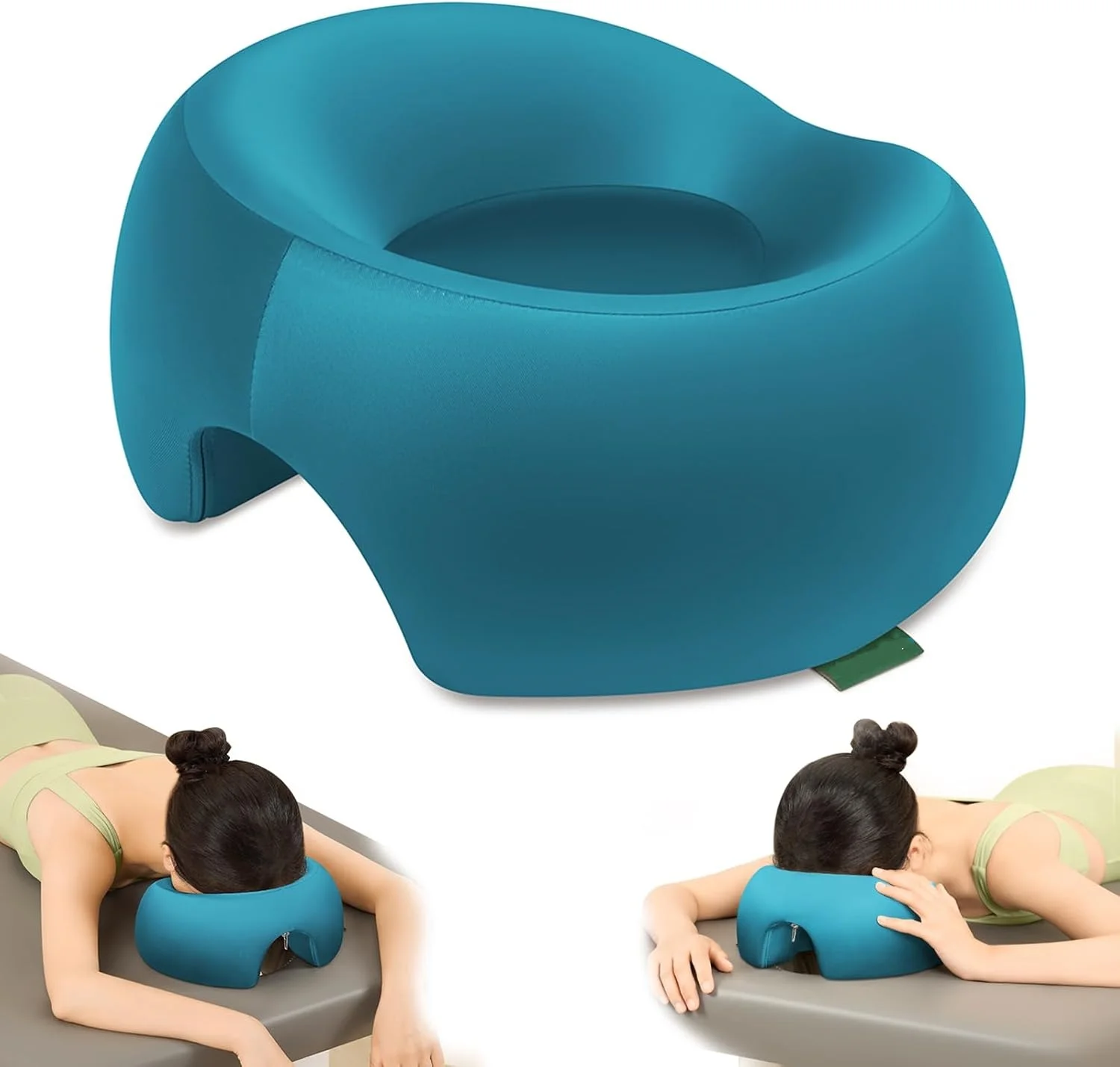 Oreiller ergonomique en mousse à mémoire de forme pour le visage, idéal pour les massages à domicile, en voyage, en salons de beauté et SPA, pour femmes
