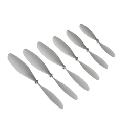 20PCS 6-10Inch Propeller 2-blade Paddle Aperture 1.5mm Silver Grey Props for DIY Elastic Rubber Band Powered Aircraft Model