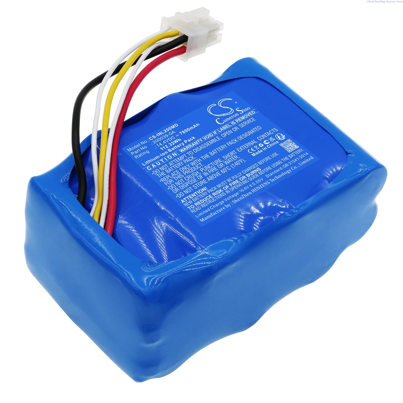 

Медицинская батарея Cameron Sino 14.4V 7800mAh/10200mAh 200039-0A для кислородного аппарата INOVA Labs +Инструмент