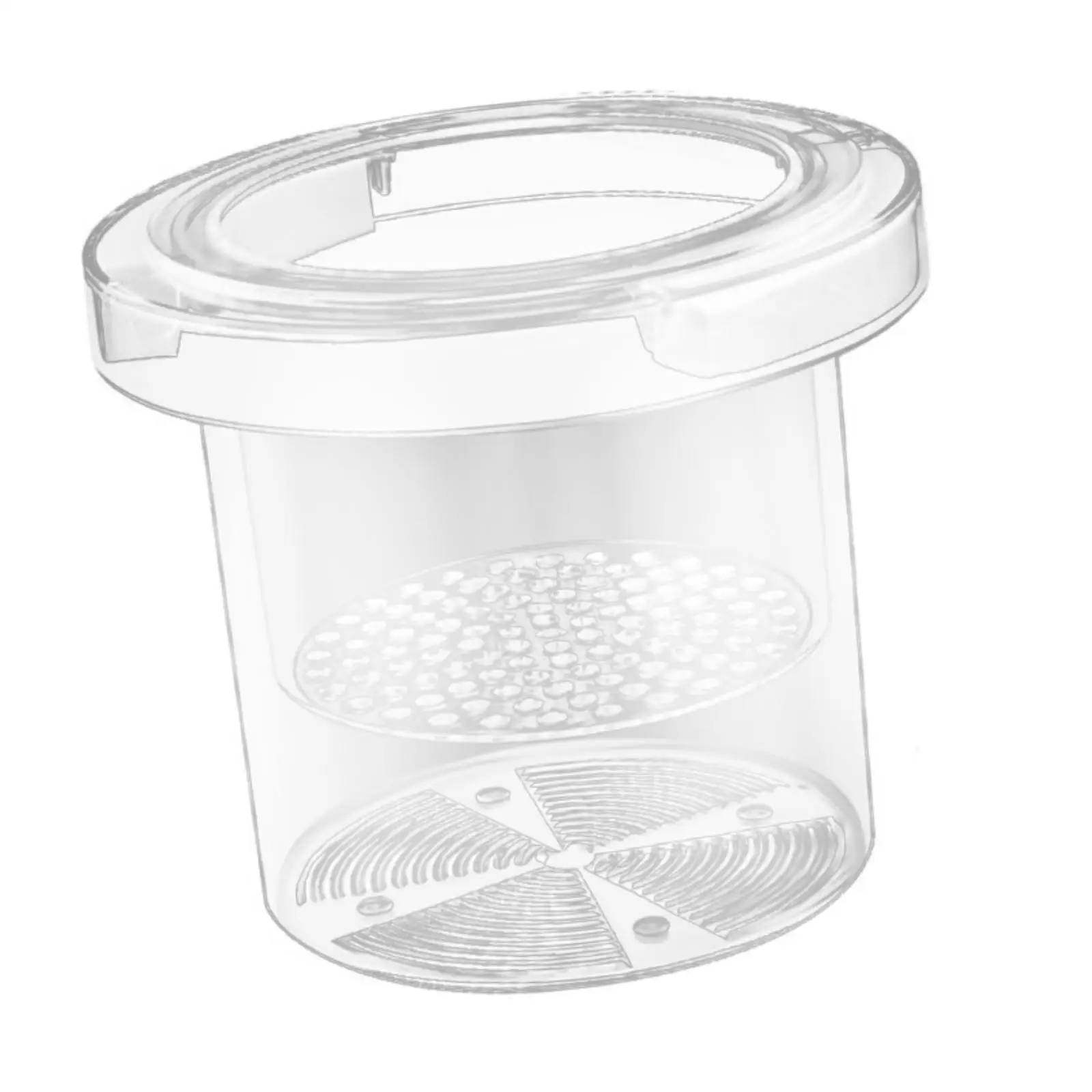 Floating Fish Breeder Isolation Box Acrylic Hatchery with Drain and Grate for Small Fish Aquariums