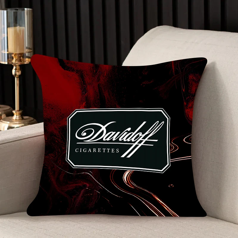 Comfortable pillow room bedroom office coffee shop pillow living room Davidoff pillowcase Fashion tide brand Home Decor 45X45cm