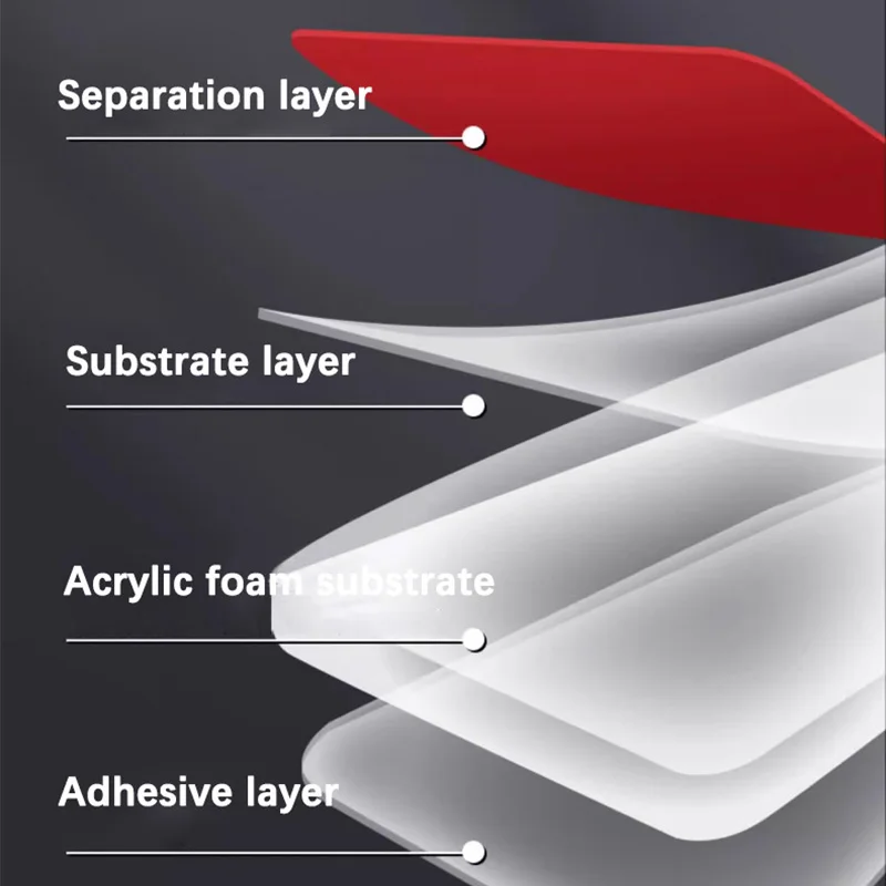 3M double sided tape VHB strong double sided tape strong adhesive acrylic transparent no residue high temperature tape 4910 - view 5