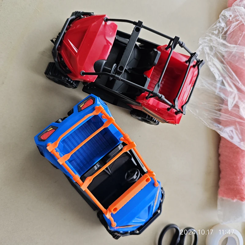 1/18 Scale Action Figure Scene Car Beach Buggies Diy Modifiable Off-road Vehicle Toys for Boys Gift