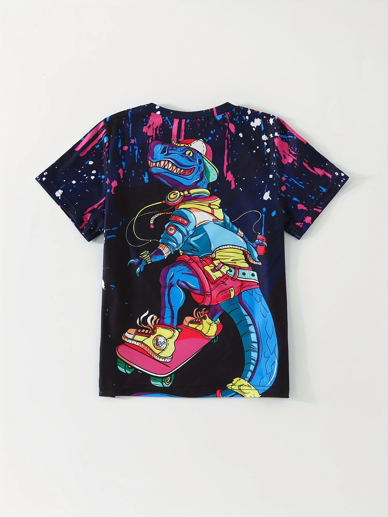 

3D Printed Tees Cute Dinosaur Graphic Tops Boys Girls T-shirts Clothing Kids Cartoon Children Short-sleeve Clothes Summer Fashio