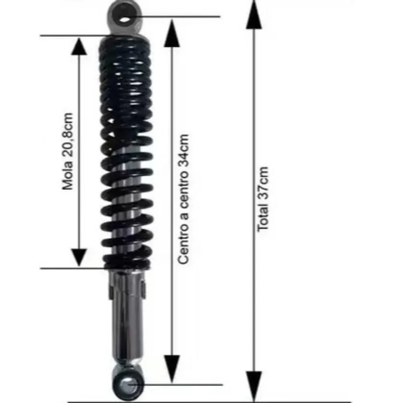 Motorcycle Rear Shock Absorber Suspension  XRM110 XRM100 Black White Chrome Plated Spring Motorcycle Parts