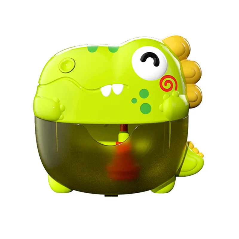 Dinosaurus Bubble Machine Babybadje Speelgoed met Kleurrijke LED Licht Muziek Elektrische Zeep Automatische Bubble Maker Kinderen Badkamer Speelgoed