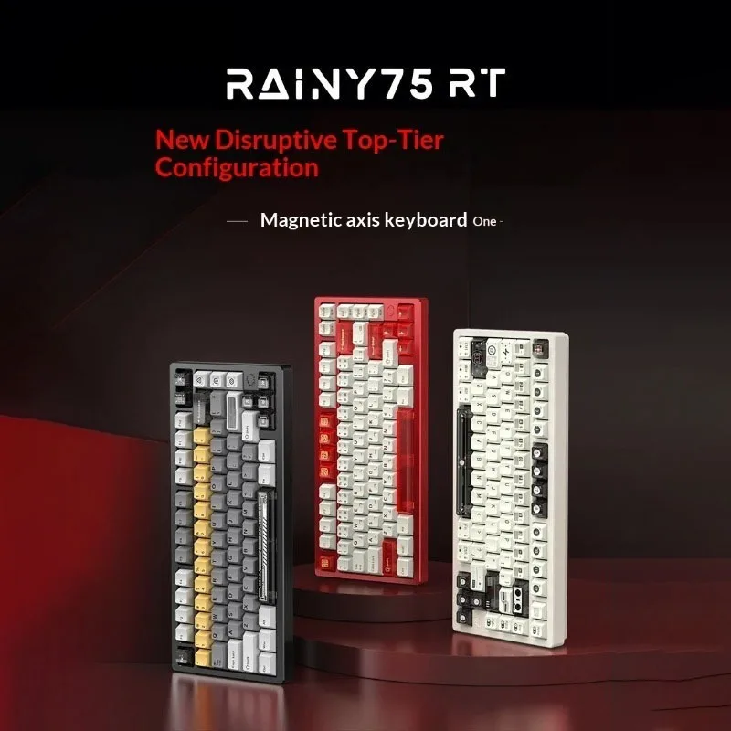 WOB Rainy75RT Magnetic Switch Wired Mechanical Keyboard Aluminum  Hot Swappable RGB Magneto Axis E-sports Gaming/Office Keyboard