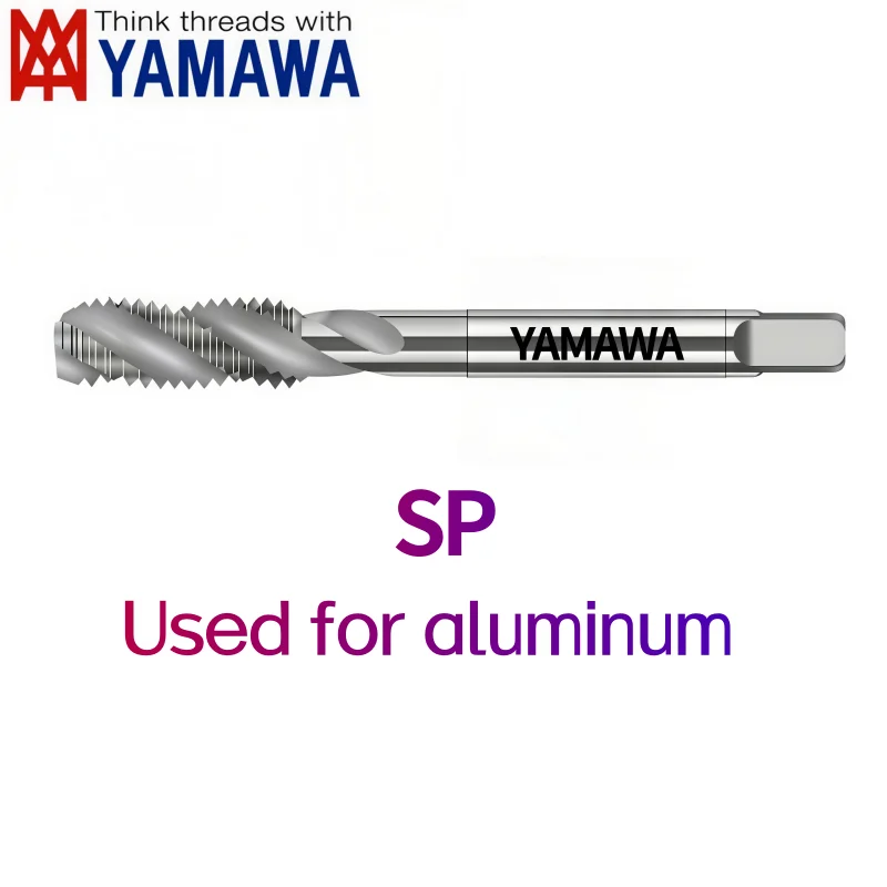 Japan YAMAWA Metric Spiral Fluted Tap Black Stainless Steel/Steel Cobalt Containing Tap M1M2-M24 Seven Color Aluminum Tap JIS