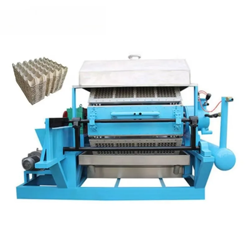 CE Certified Egg Tray Making Machine Pulp Molding Production Line Waste Paper Recycling Equipment 3000pcs/h for Factory
