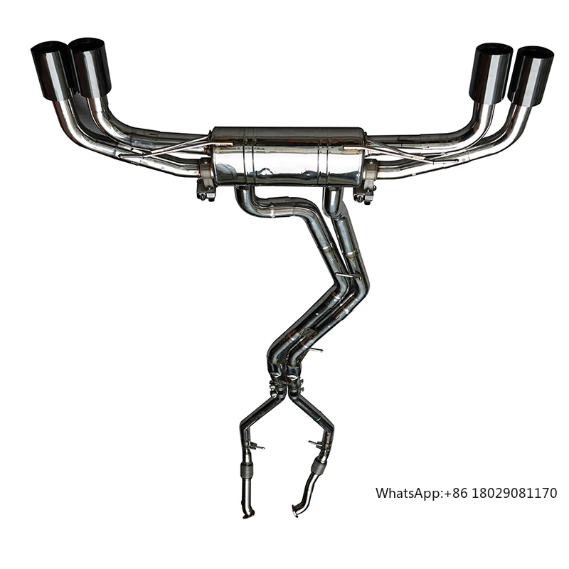 

Factory Customization Stainless Steel Electronic Valve Exhaust Catback System For Audi SQ5 3.0t Exhaust pipes with muffler