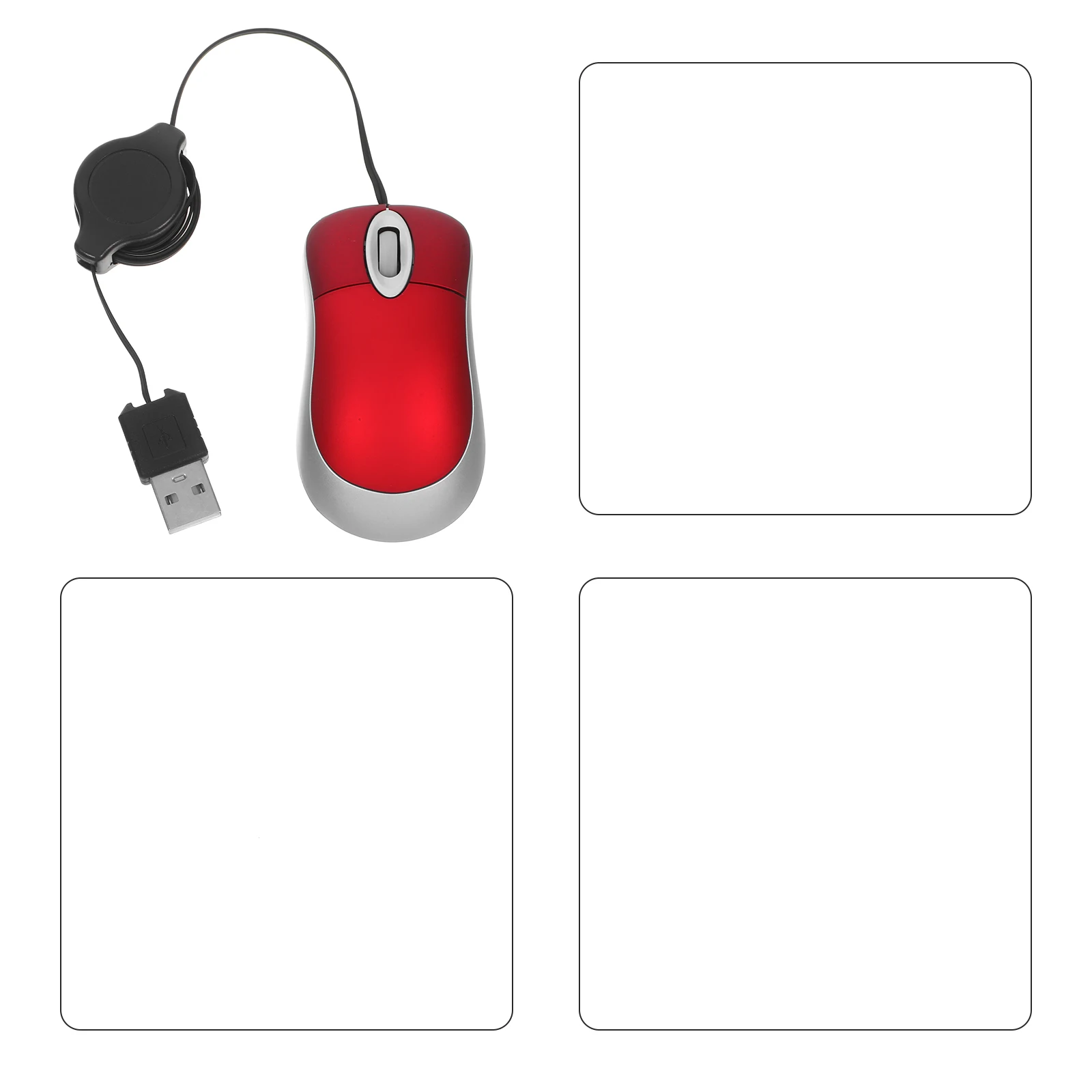 

Mouse for Laptop USB Origamiswift Notebook Retractable Maileg Red Travel Corded Quiet Girl