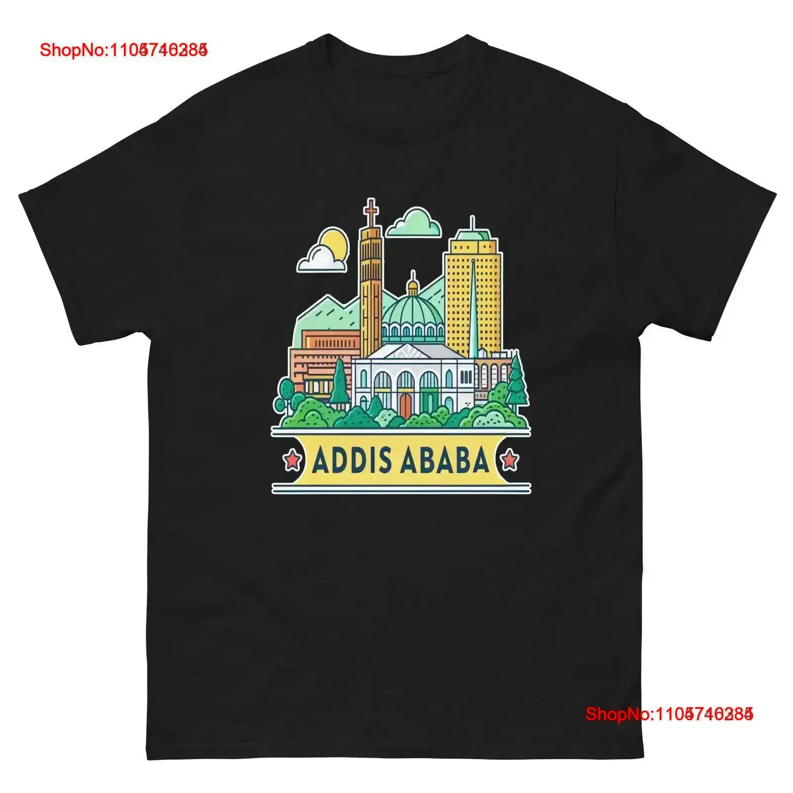 Addis Ababa World Travel Urban Area City T Shirt vintage Washed Casual Comfortable Slightly Soft Stretched graphic vintage