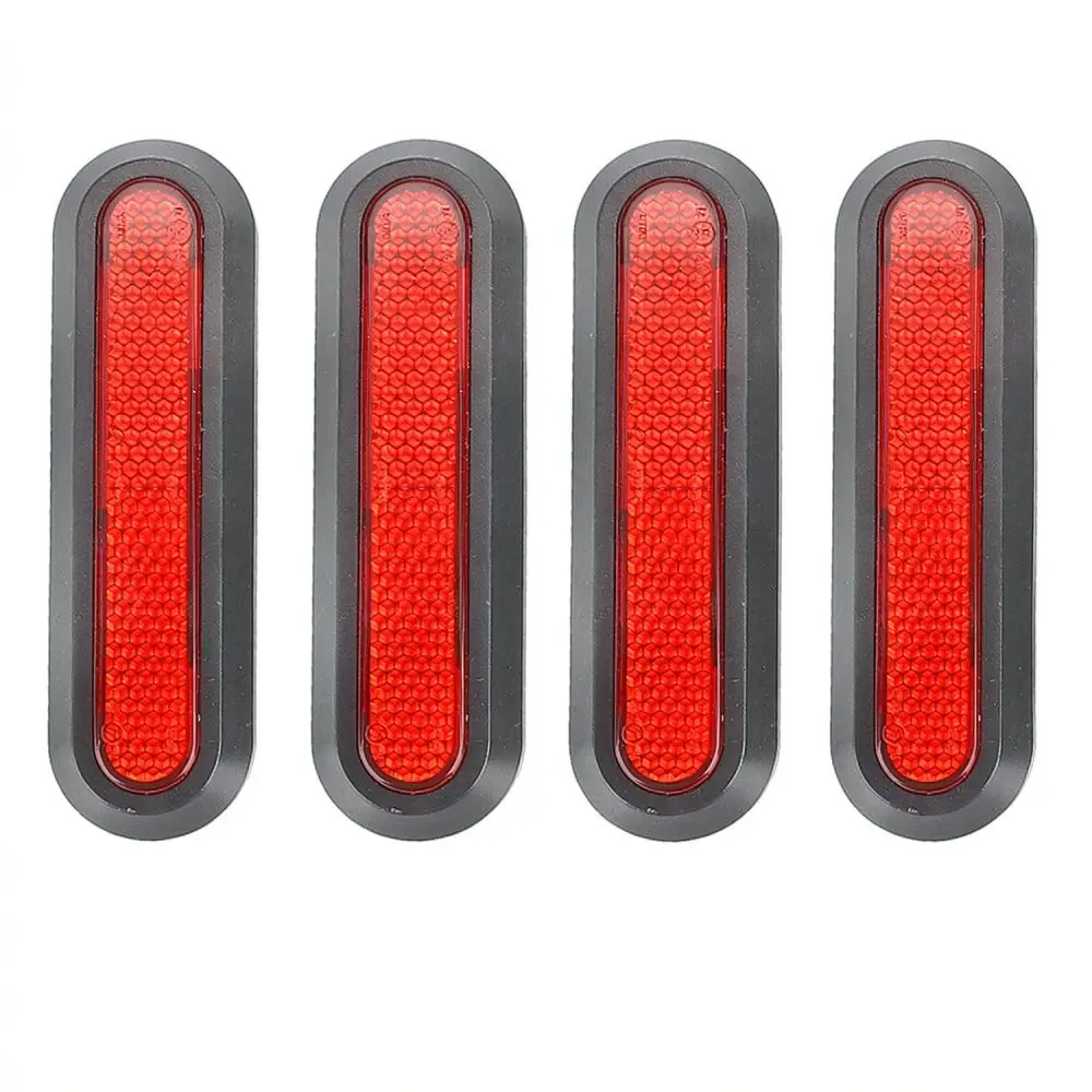 For For Pro2 Scooter Decorative Wheel Hub Cover Set With Reflective Sticker Safety Protection Replacement