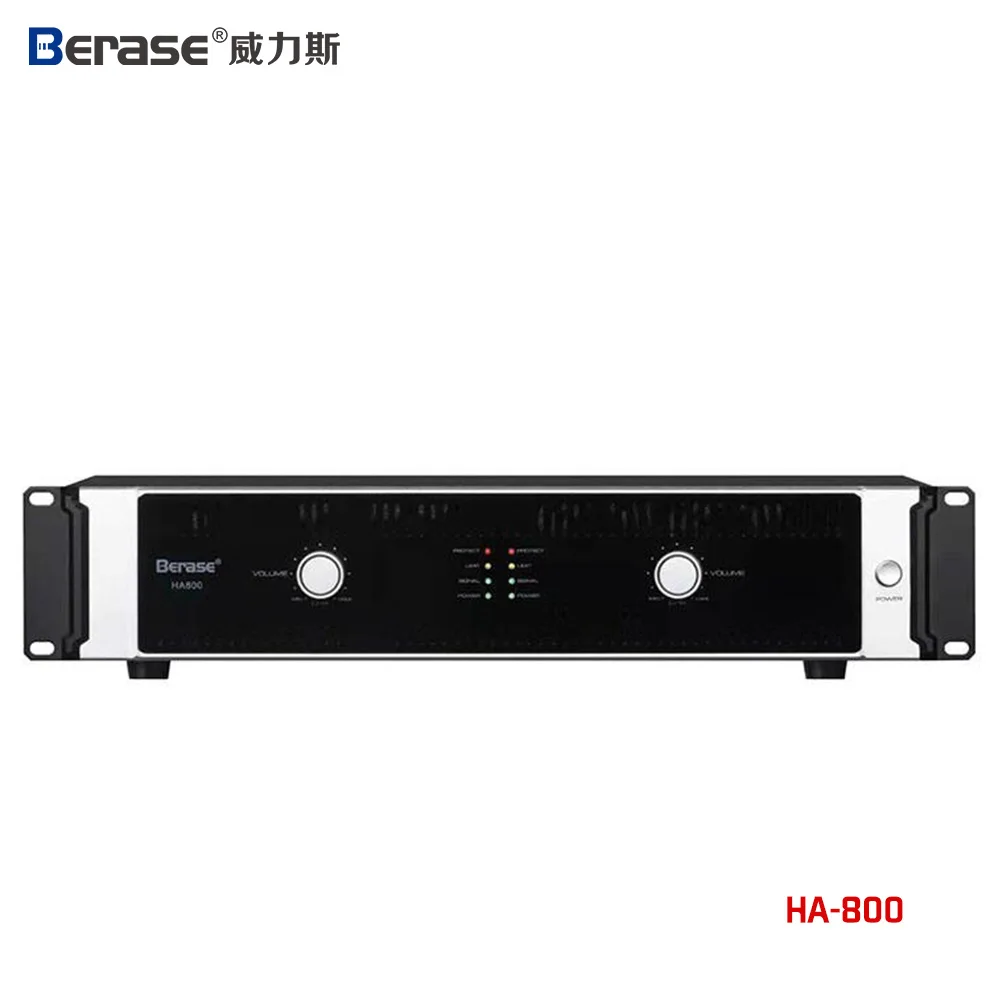 

Berase 800W Professional Outdoor Audio System Power Amplifier Class H Stable Work For Subwoofer Line Array Speaker Metal Shell