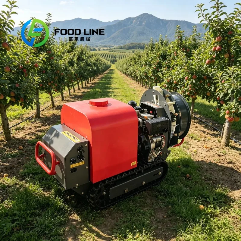 Remote Control Crawler Sprayer Cleanable Circuit Crawler Sprayer Prevent Liquid Mixing And Protect Next Spraying Operation