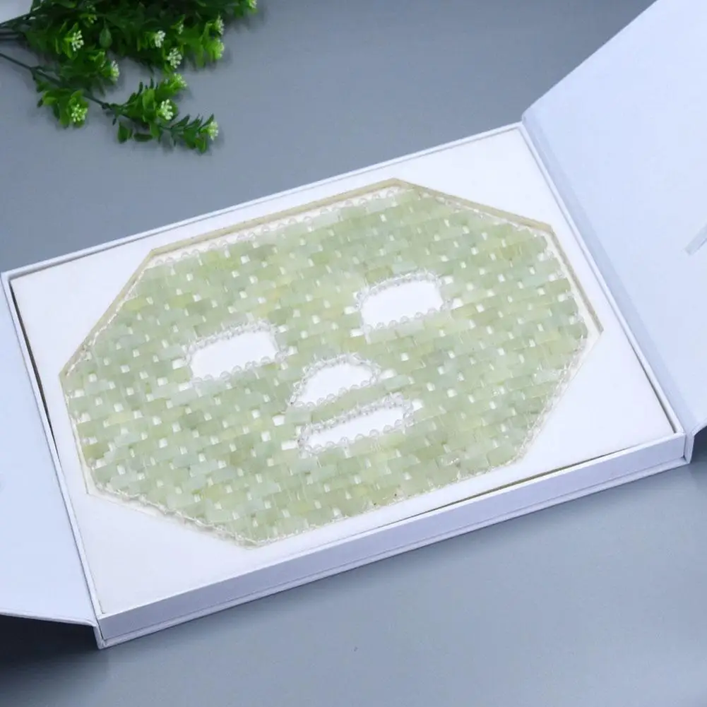 

1pcs Natural Jade Eye Mask Cooling Jade Sleep Eye Mask Massager Therapy Jade Stone Anti Aging Shade Cover hot sale