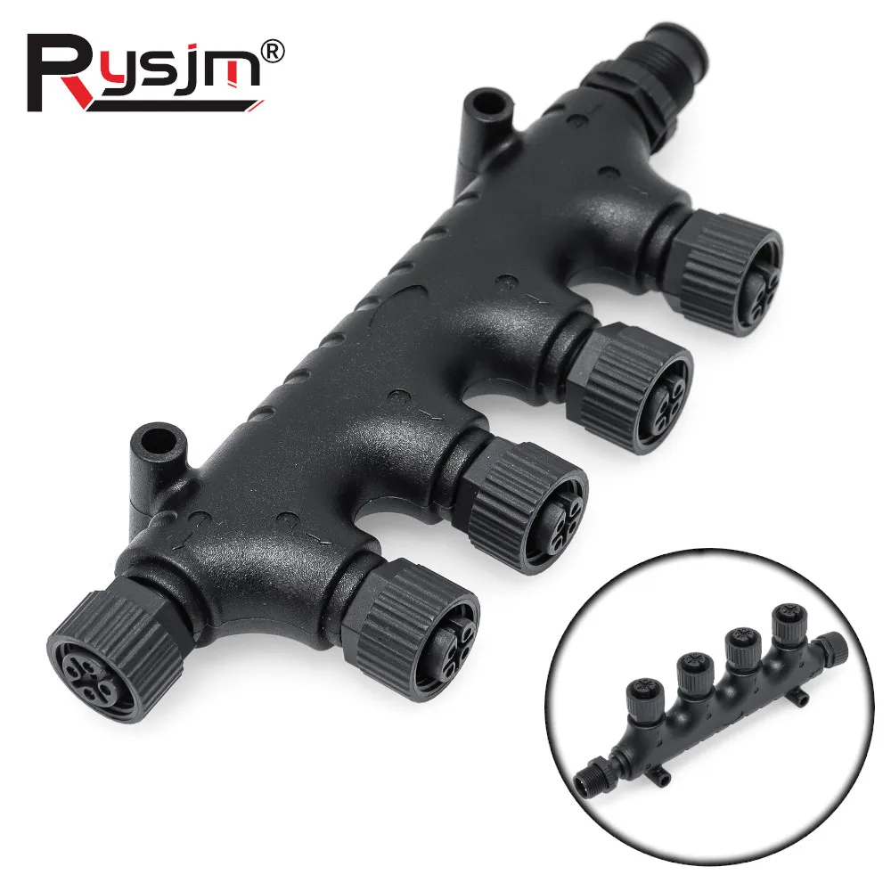 

Новый водонепроницаемый 6-портовый разъем NMEA2000, Т-образные разъемы для морской яхты, сети Lowrance, аксессуары для лодок