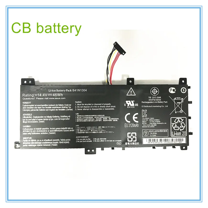 

Original Laptop Battery for V451L V451LA B41N1304 14.4V 46WH Free shipping