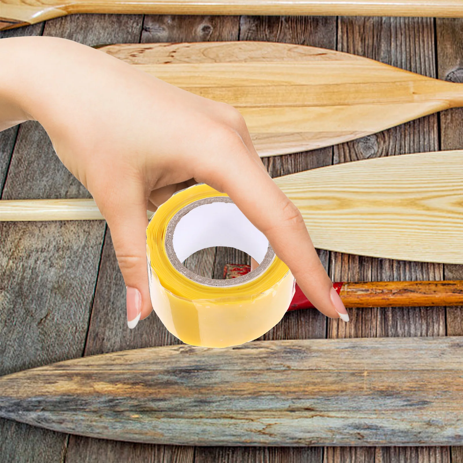 5 Stück 5 Rollen isoliertes Silikon-Griffband für Kajak-Paddel, rutschfester Handschutz, langlebige Paddel-Wraps, Kajak-Zubehör