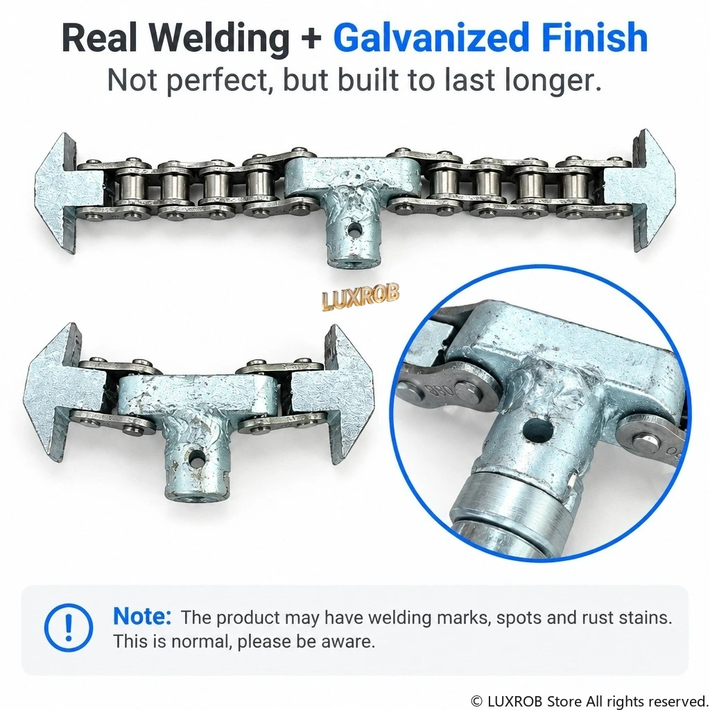 Heavy Duty Chain Drain Cleaner Head Manganese Steel Sewer Snake Auger Chain Cutter Pipe Root Sludge Clog Remover Plumbing Tool