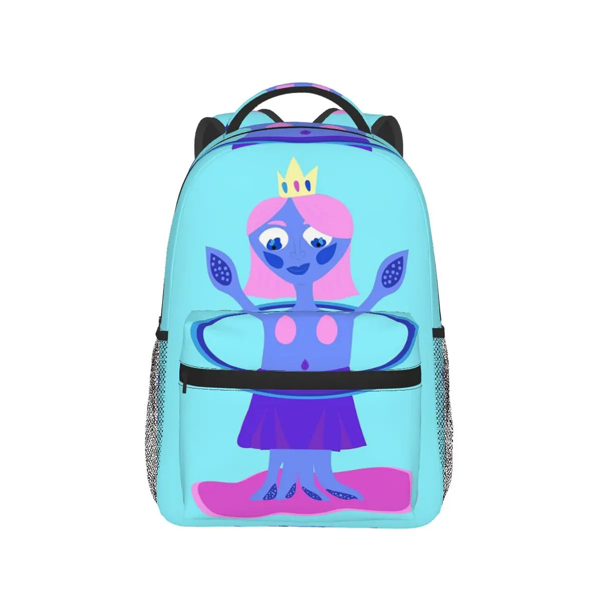 

Cute Colorful Alien Backpack Hot Sale Daypack Large Capacity Children BookBag School Bag Shoulder Bags for Men Women