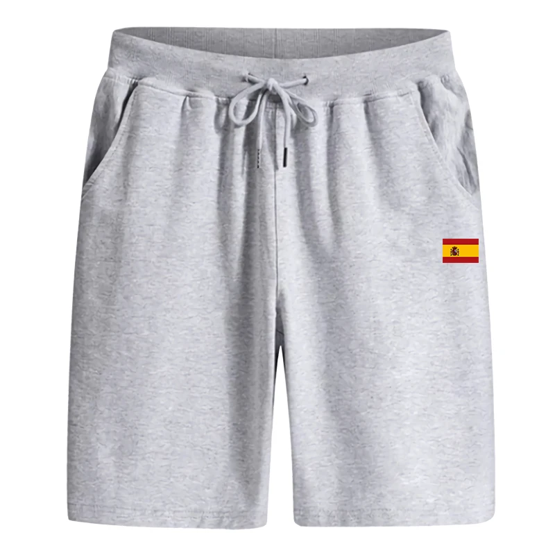 Spanien-Flaggen-Print, lässige Shorts, Sommer, Herren, für den täglichen Gebrauch, zum Spazierengehen, für Sport, zum Laufen, für das Fitnessstudio, für Outdoor-Aktivitäten, zum Radfahren, knielange Shorts. – Detail 4