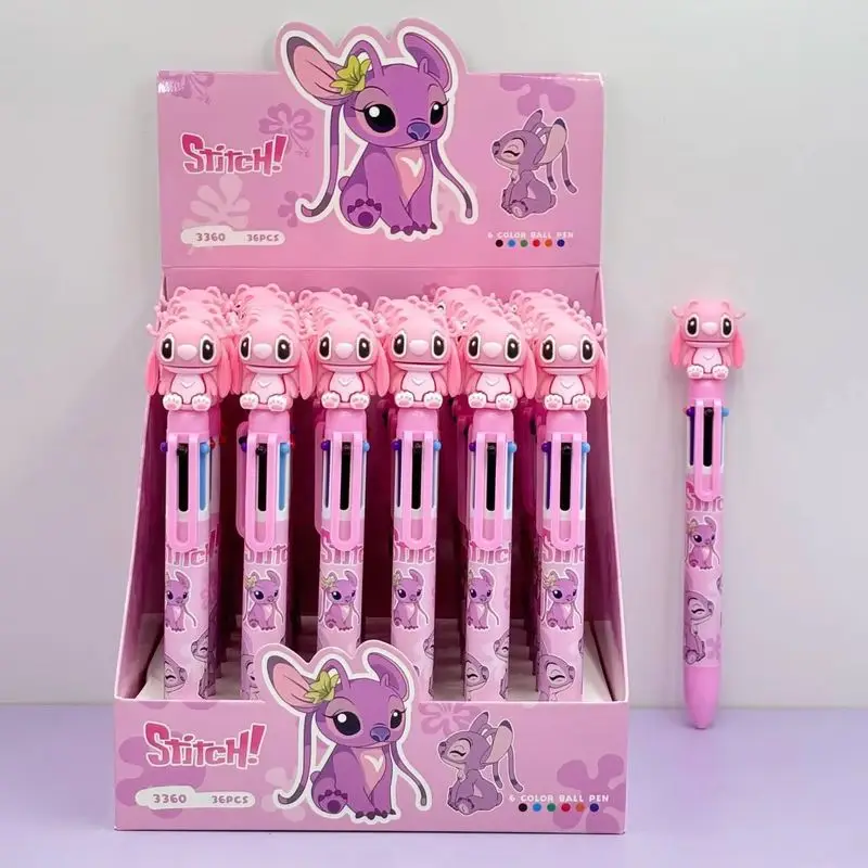 

36 шт. шариковая ручка Disney Stitch 6 цветов мультяшная ручка 0,7 мм студенческие милые письменные принадлежности школьные канцелярские принадлежности шариковая ручка