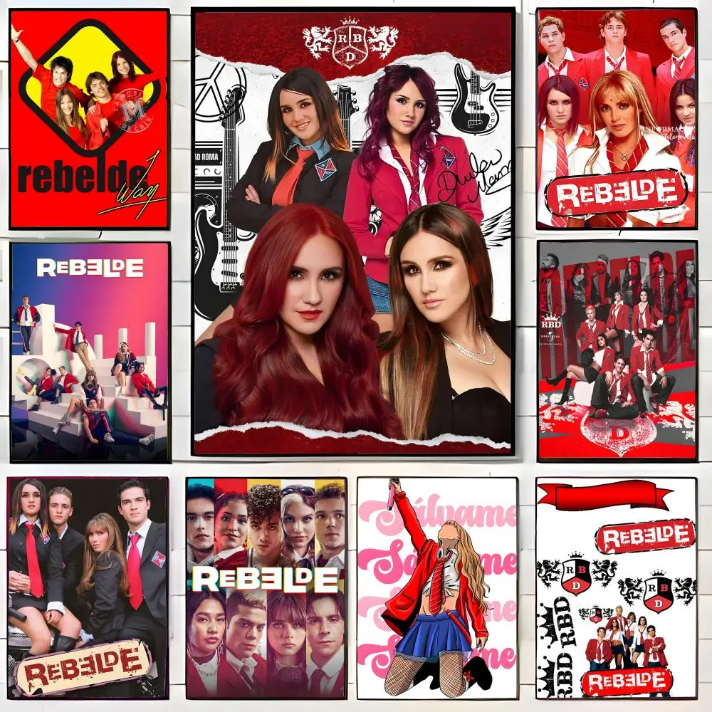 Póster decorativo de RBD R-Rebelde Youth Campus Drama, póster impreso para pared, mural decorativo, decoración del hogar, regalo sin marco