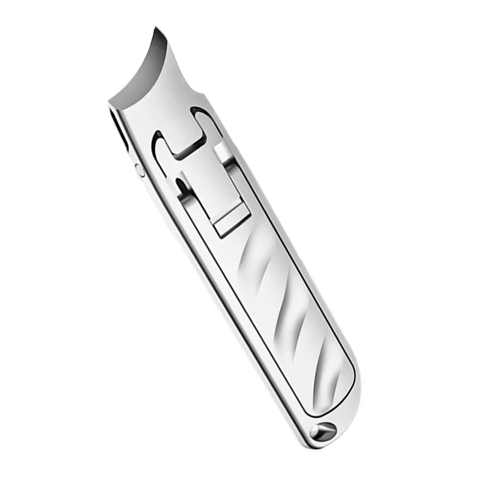 

Ultra-thin nail clippers, stainless steel powder die-cast, nail clippers with large opening and push-back portability, folding n