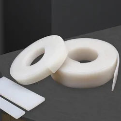 1/5M White Silicone Rubber Seal Strip Width 10/15/20/30/40mm Thick 2/3/4/5mm Anti-Slip Damper Sealing Gasket Heat Resistant